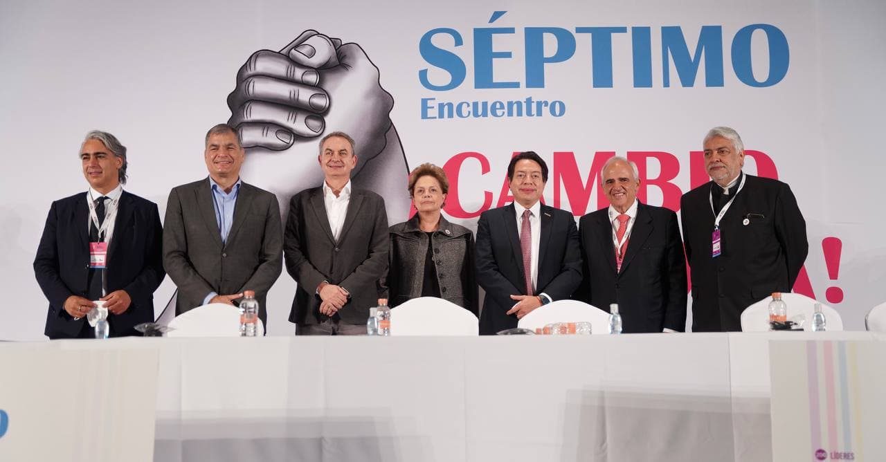 Marco EnríquezOminami inauguró encuentro del Grupo de Puebla en México